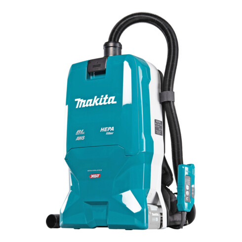 Makita Akku-Rucksackstaubsauger 40V max., 200 mbar, 6 l