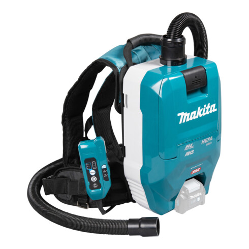Makita Akku-Rucksackstaubsauger 40V max. mit AWS (ohne Akku, ohne Ladegerät)