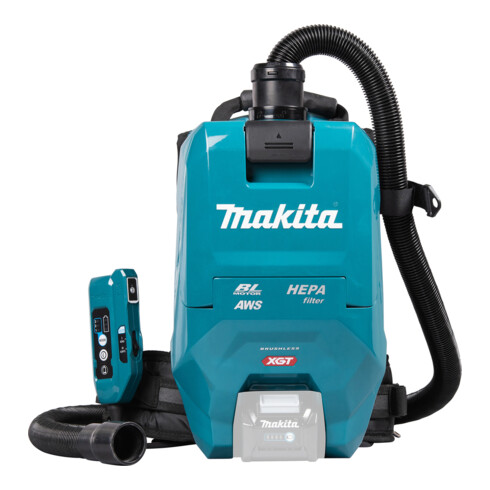 Makita Akku-Rucksackstaubsauger 40V max. mit AWS (ohne Akku, ohne Ladegerät)