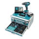 Makita Akku-Schlagbohrschrauber 18V / 3,0 Ah, 2 Akkus + Ladegerät im Alukoffer + 96-tlg. Zubehör-Set-1