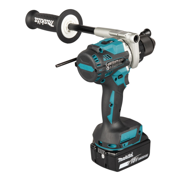 Makita Akku-Schlagbohrschrauber 18V 5,0 Ah 2 Akkus Ladegerät MAKPAC