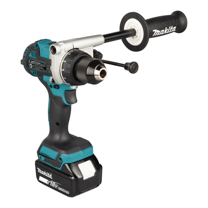 Makita Akku-Schlagbohrschrauber 18V 5,0 Ah 2 Akkus Ladegerät MAKPAC