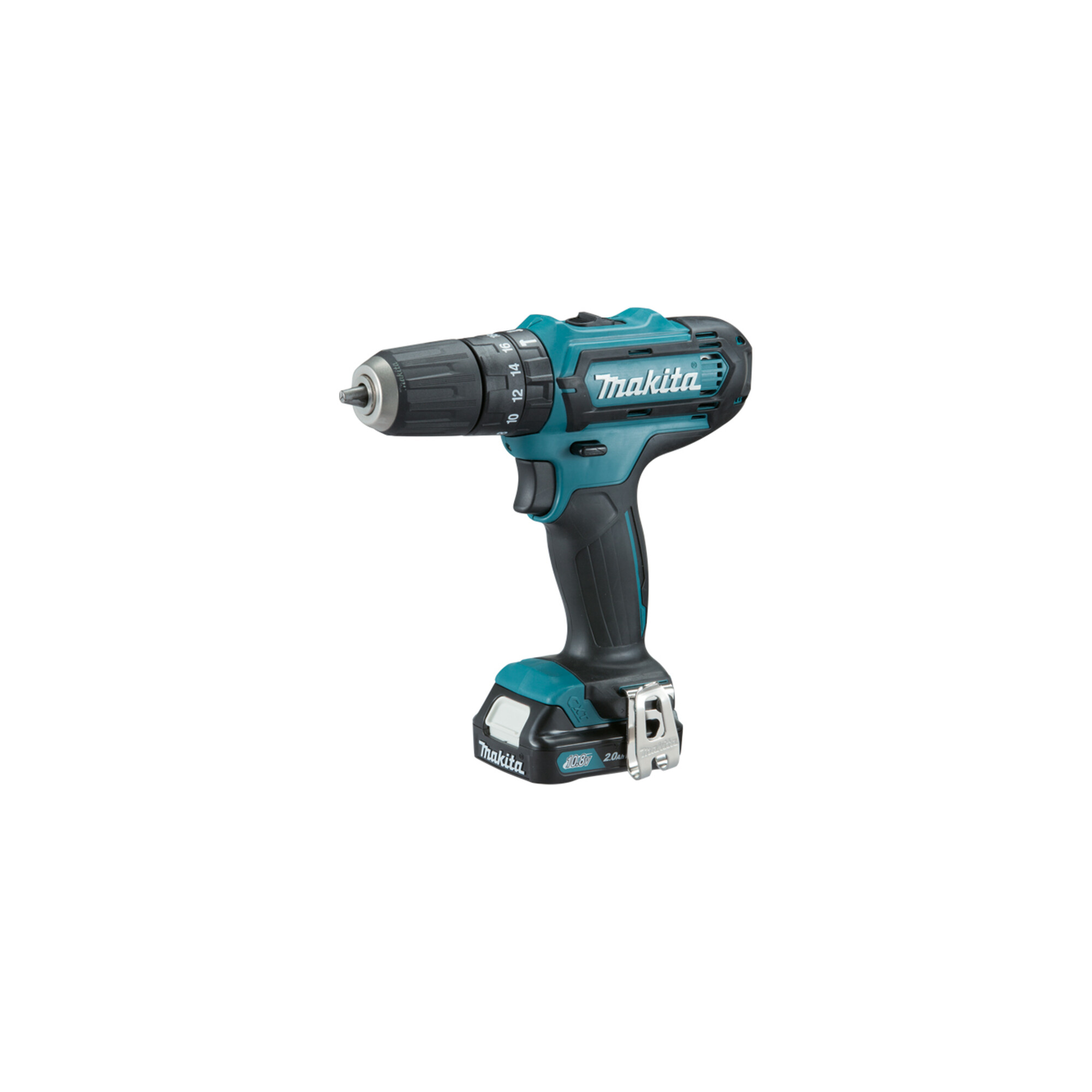 Makita Akku-Schlagbohrschrauber HP331DSYE 10,8V mit 2 Akkus 1,5 Ah und Ladegerät
