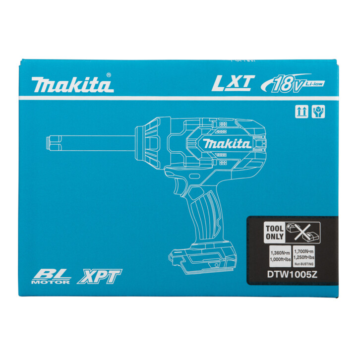 Makita Akku-Schlagschrauber 18V 3/4" Außenvierkant Langschaft