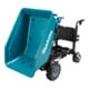 Makita Akku-Schubkarre 2x18V, 300 kg, 0-1,5/3,5 km/h