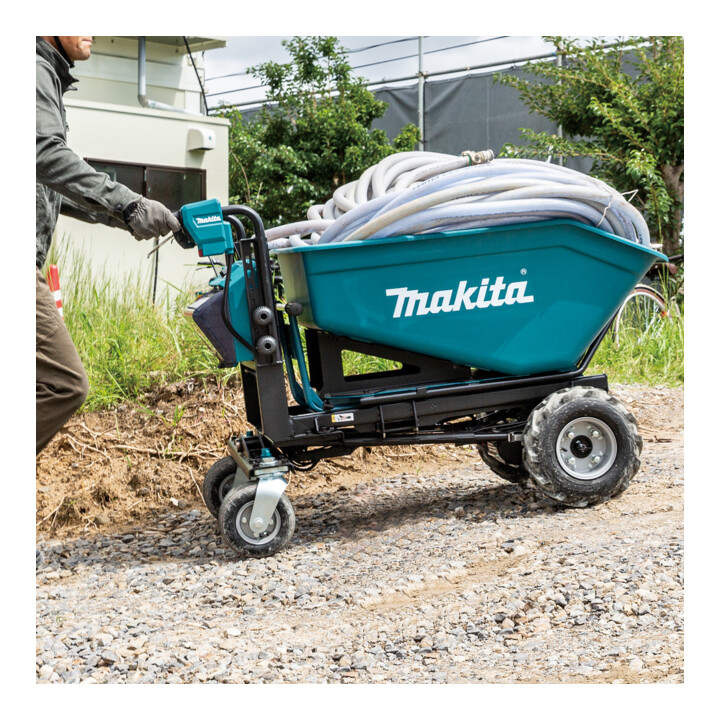Makita Akku-Schubkarre 2x18V, 300 kg, 0-1,5/3,5 km/h
