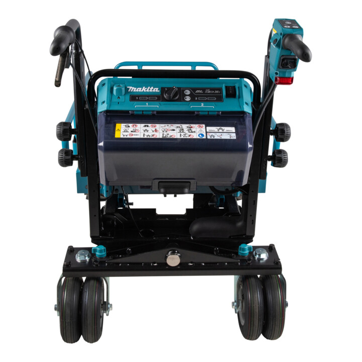 Makita Akku-Schubkarre 2x18V, 300 kg, 0-1,5/3,5 km/h, höhenverstellbare Ladefläche