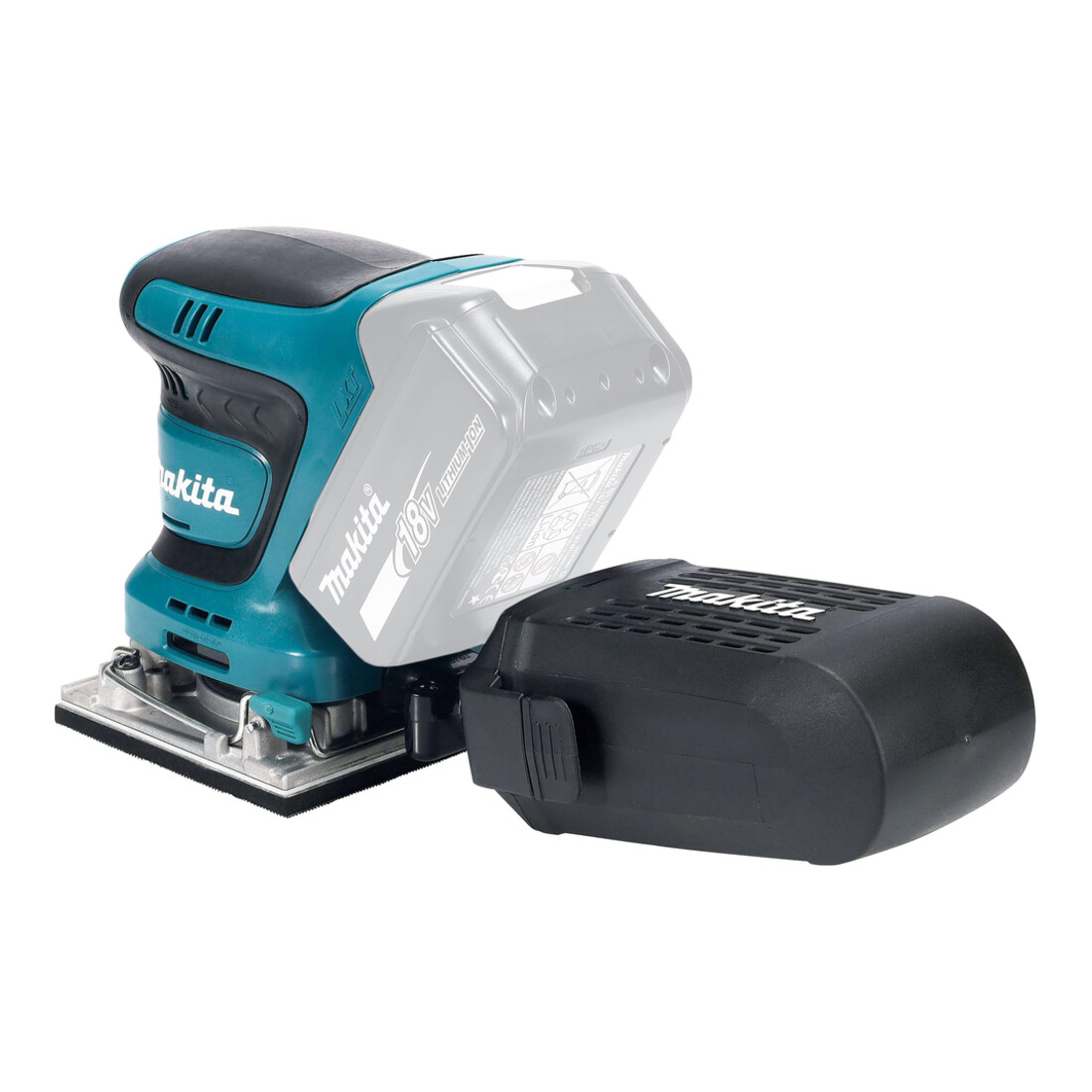 Makita Akku-Schwingschleifer DBO484Z, 18V, 112x102 mm, 14.000 min⁻¹