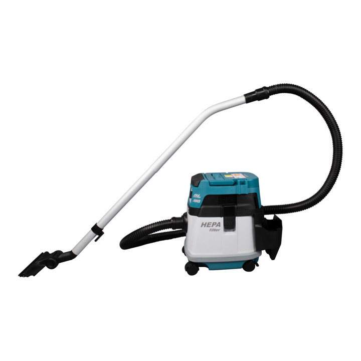 Makita Akku-Staubsauger 15L 2x18V Trocken (ohne Akku, ohne Ladegerät) inkl. AWS Funk-Adapter WUT01