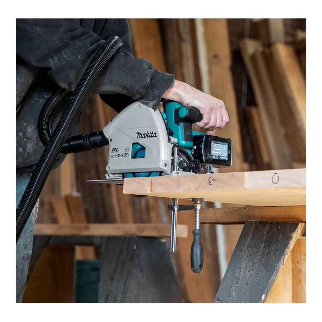 Makita Akku-Tauchsäge 56 mm 2 x 18V DSP600ZJ