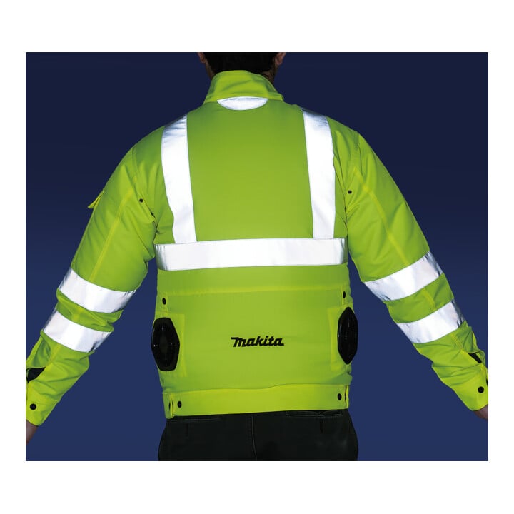 Makita Akku-Warnjacke, gelb Größe M (DFJ214ZM)