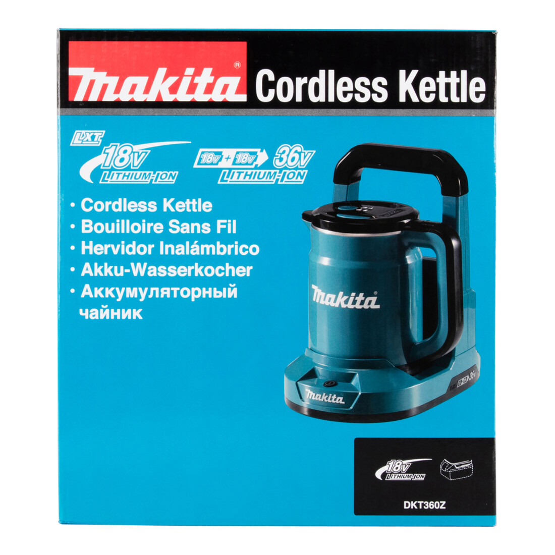 Makita Akku-Wasserkocher 2x18V (ohne Akku, ohne Ladegerät)