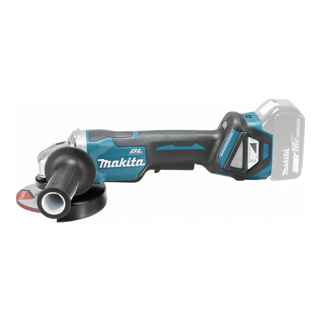 Makita Akku-Winkelschleifer 18,0 V mit Paddleschalter (DGA515Z)