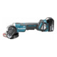 Makita Akku-Winkelschleifer 18 V / 5,0 Ah, 2 Akkus + Ladegerät im MAKPAC DGA515RTJ