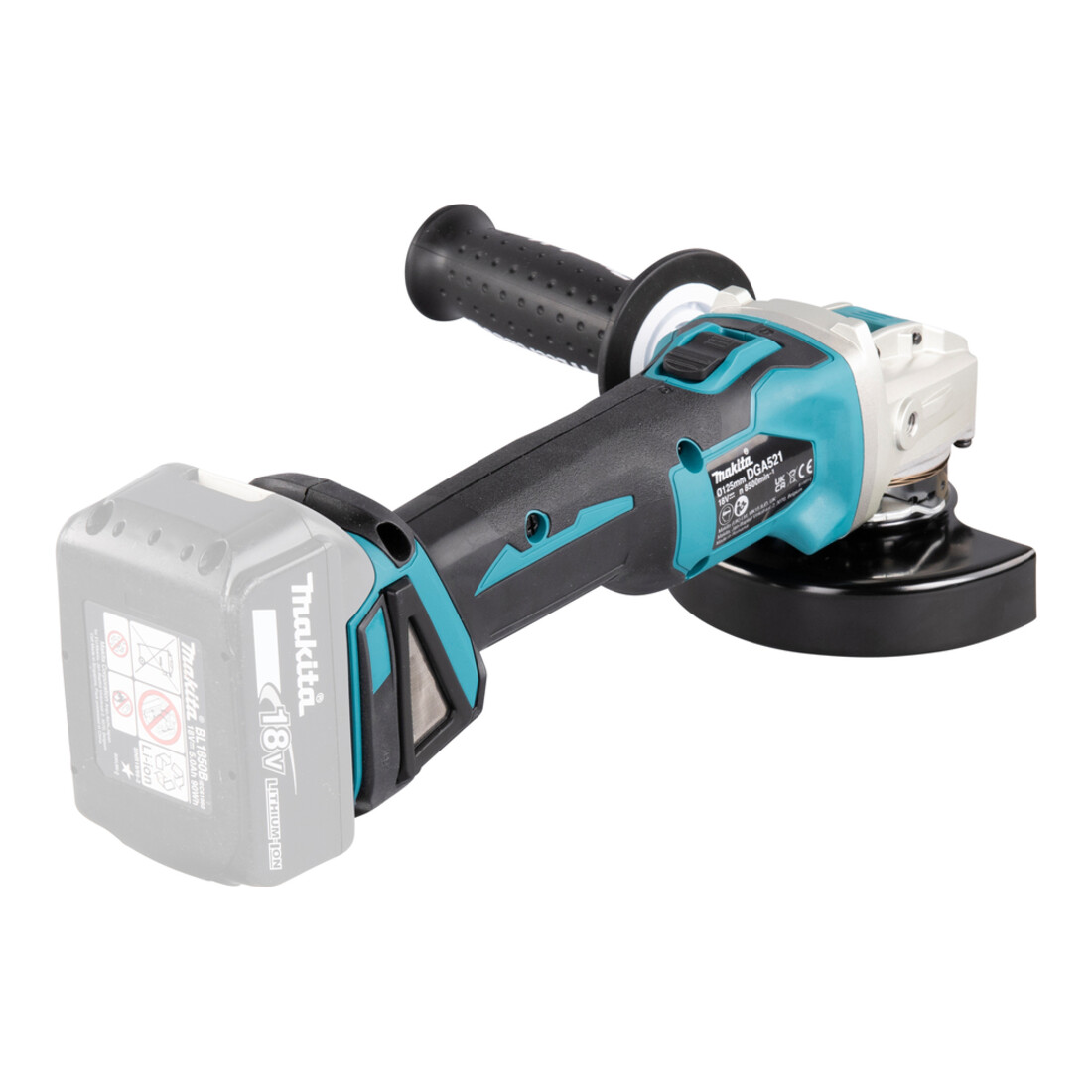 Makita Akku-Winkelschleifer 18V DGA521ZX1