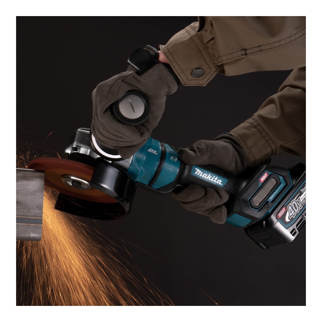 Makita Akku-Winkelschleifer 40V, 9000 U/min, ohne Akku