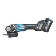 Makita Akku-Winkelschleifer 40V max. / 4,0 Ah, 2 Akkus + Ladegerät im MAKPAC-4