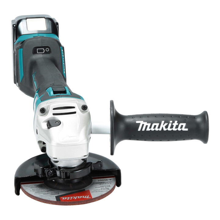 Makita Akku-Winkelschleifer DGA513RTJ 18 V / 5,0 Ah, 2 Akkus + Ladegerät im MAKPAC