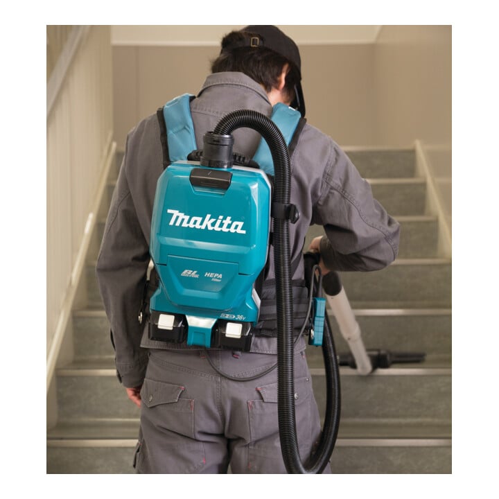 Makita Aspirateur à dos DVC261ZX11 avec 2x18V Drive