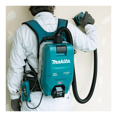 Makita Aspirateur sac à dos sans fil 40V max. avec AWS (sans batterie, sans chargeur)