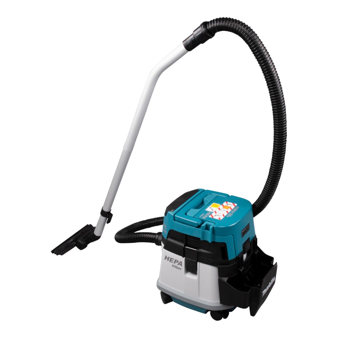 Makita Aspirateur sans fil 15L 2x18V sec (sans batterie, sans chargeur) avec adaptateur radio AWS WUT01