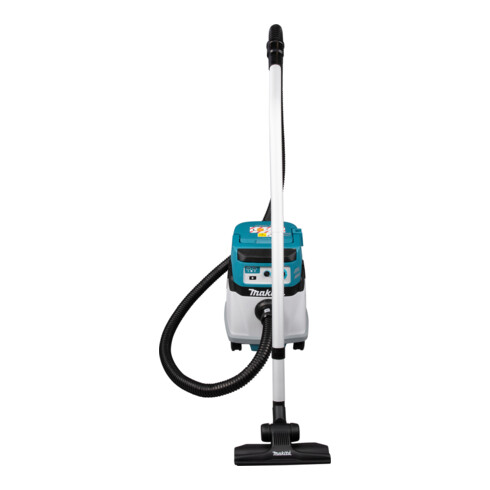 Makita Aspirateur sans fil 15L 2x18V sec (sans batterie, sans chargeur) avec adaptateur radio AWS WUT01