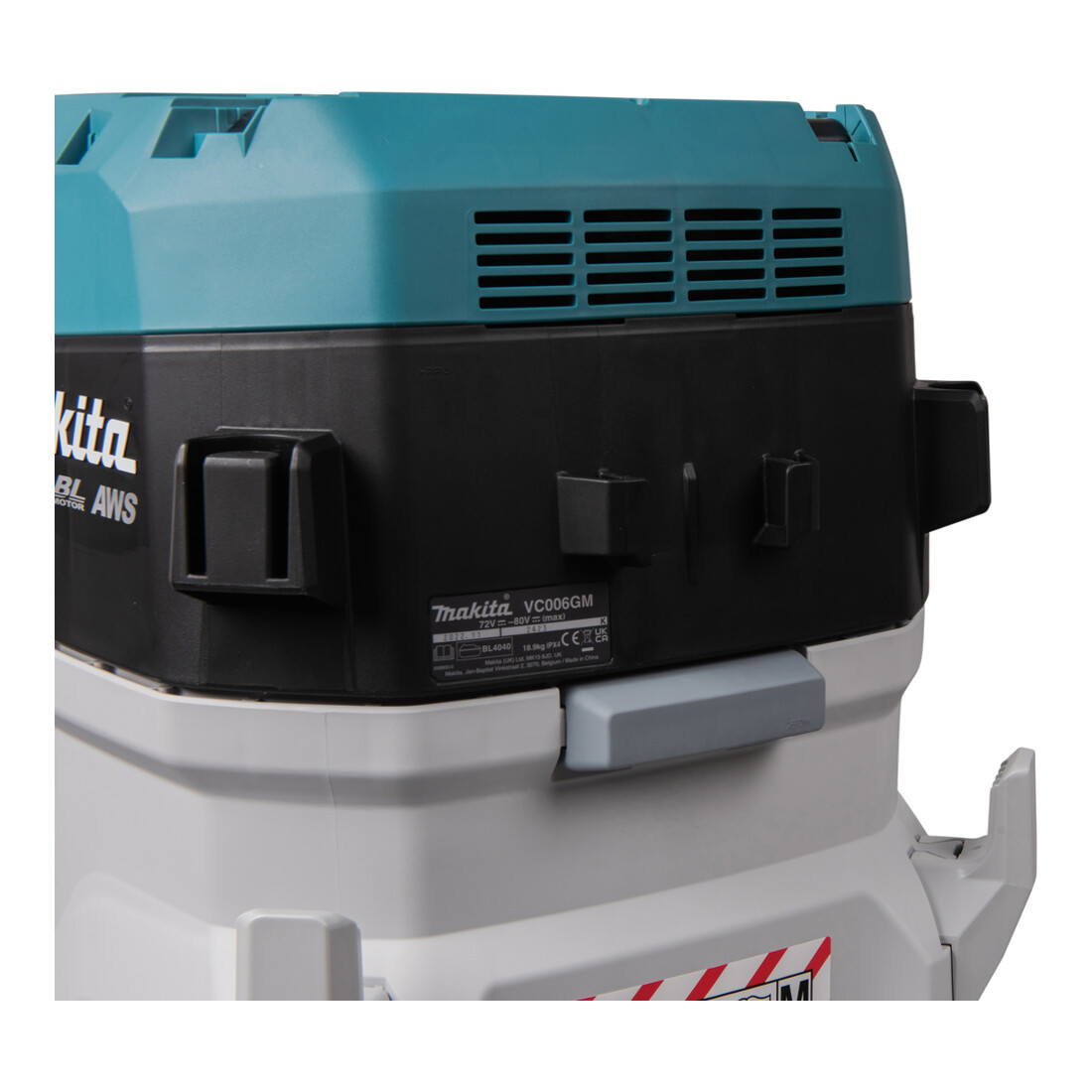 Makita Aspirateur sans fil 2x40V max., 40/30 l, humide/sec, M, AWS