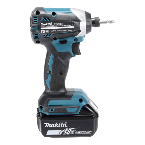Makita Avvitatore a impulsi a batteria 18V/5Ah DTD153RTJ