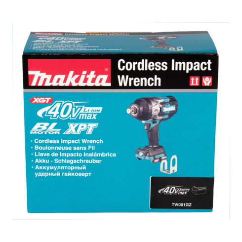 Makita Avvitatore a impulsi a batteria 40V max. (senza batteria, senza caricabatterie) TW001GZ