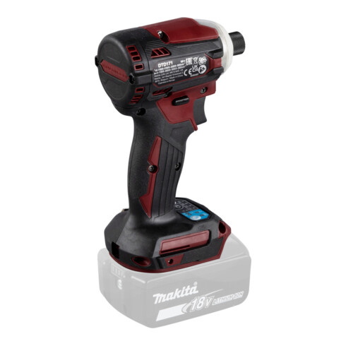 Makita Avvitatore a impulsi a batteria LXT® rosso, DTD171ZAR