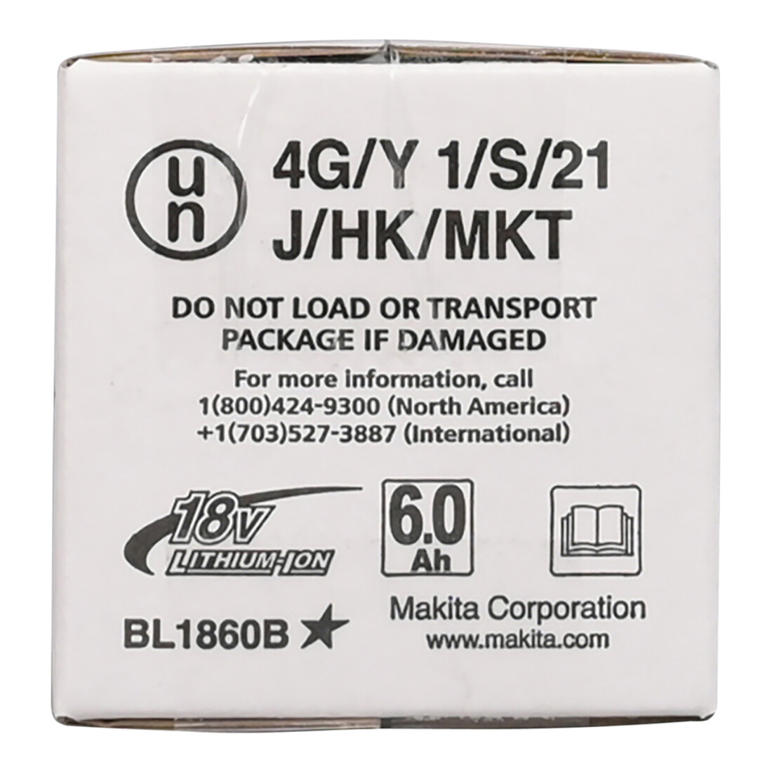 Makita Batteria BL1860B Li 18,0 V 6,0 Ah