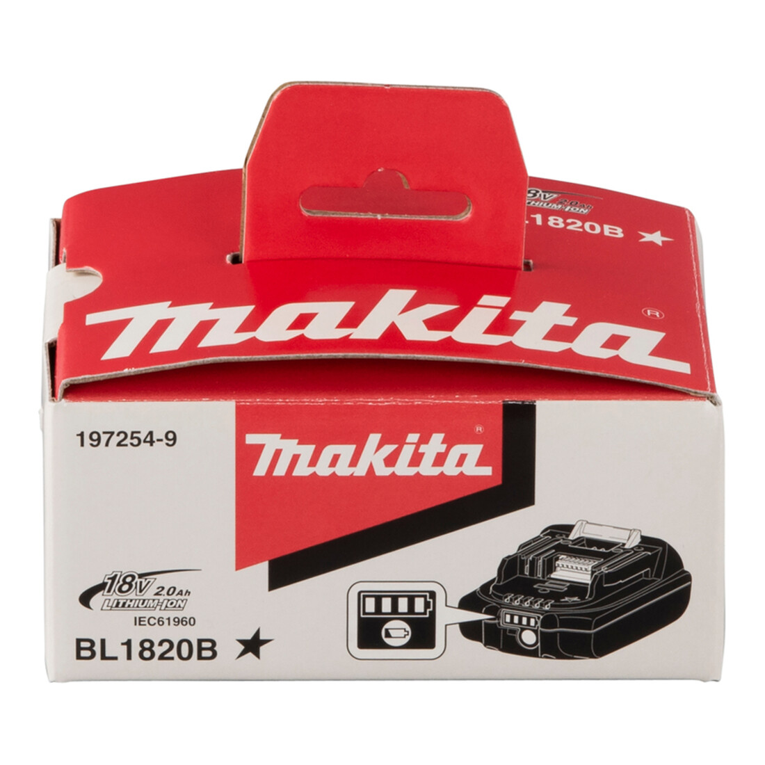 Makita Batterie-BL1820B Li 18.0V 2.0Ah 197254-9