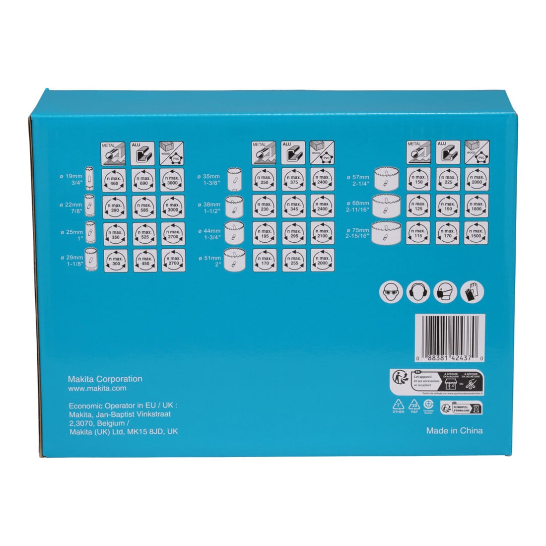 Makita BIM Lochsägen-Set 14tlg (D-47298)
