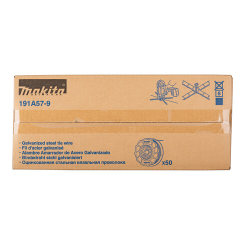 Makita binddraad, gegalvaniseerd, 0,8 mm x 100 m 191A57-9