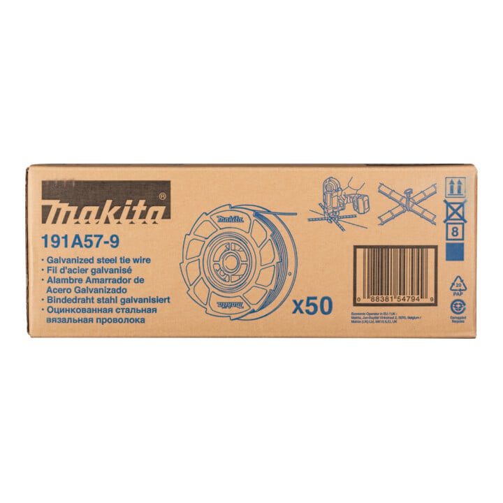 Makita Bindedraht, verzinkt, 0,8 mm x 100 m 191A57-9