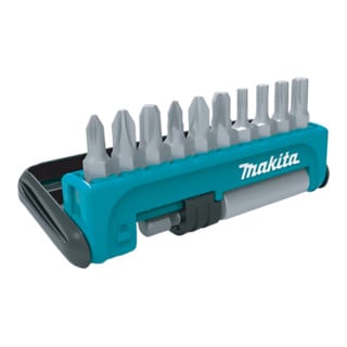 Makita Bit-Set 11-teilig mit PH, PZ und TX Bits, 1 x Bithalter magnetisch