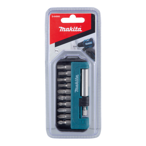 Makita Bit-Set 11-teilig mit PH, PZ und TX Bits, 1 x Bithalter magnetisch