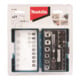 Makita Bit-Set 21 pièces avec clé à cliquet dans boîte plastique B-54081