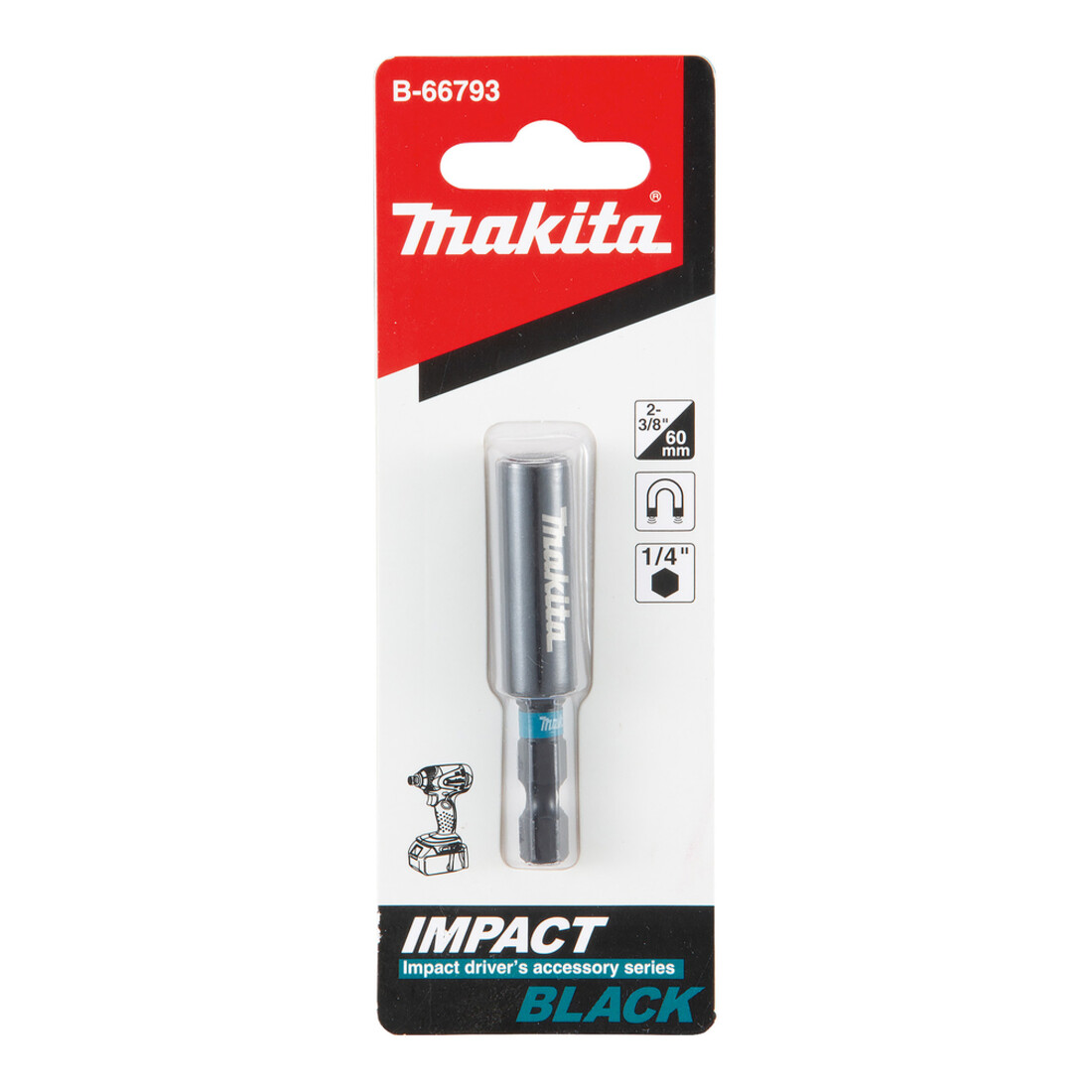 Makita bithouder 1/4" Mag 60mm