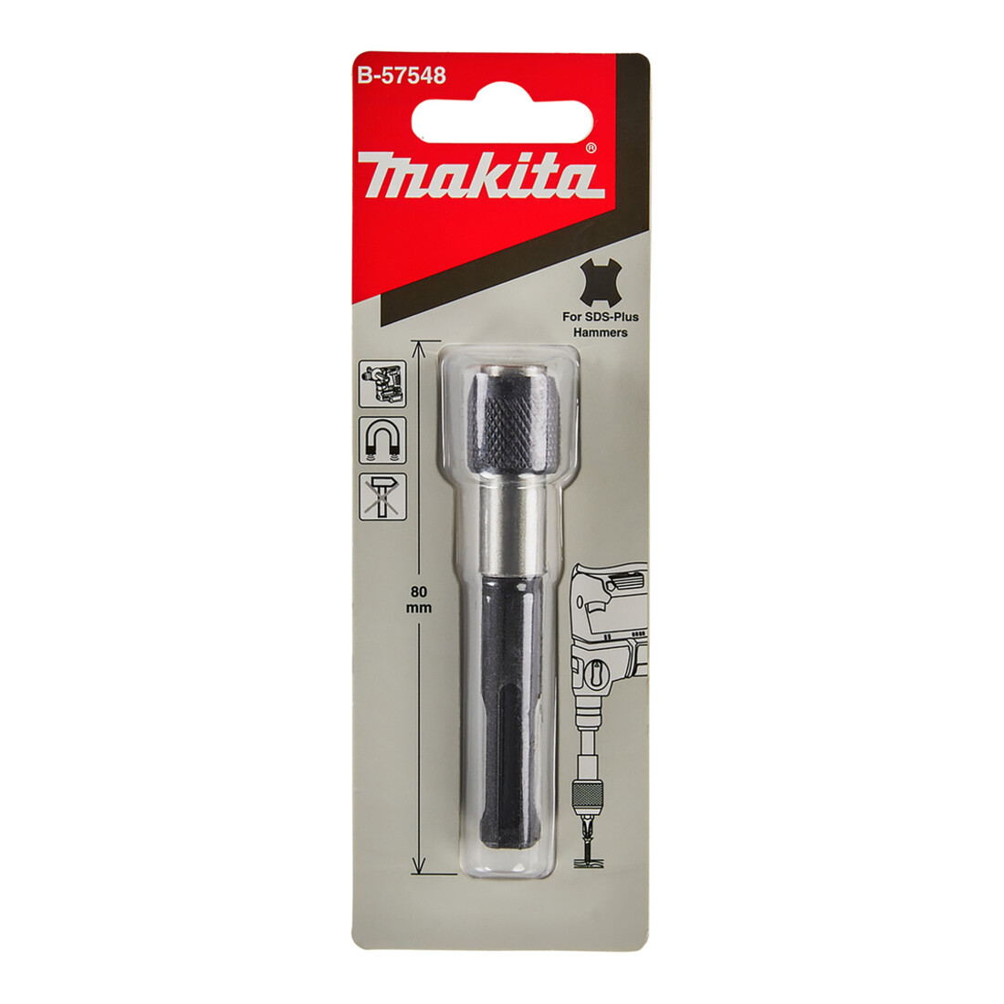 Makita bithouder SDS+ 80mm B-57548