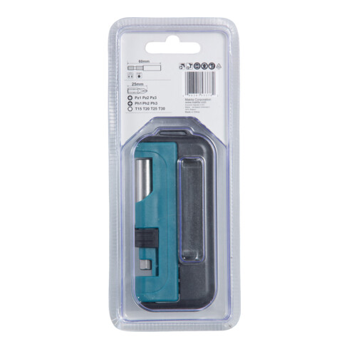 Makita bitset 11 stuks met PH, PZ en TX bits, 1 x bithouder magnetisch