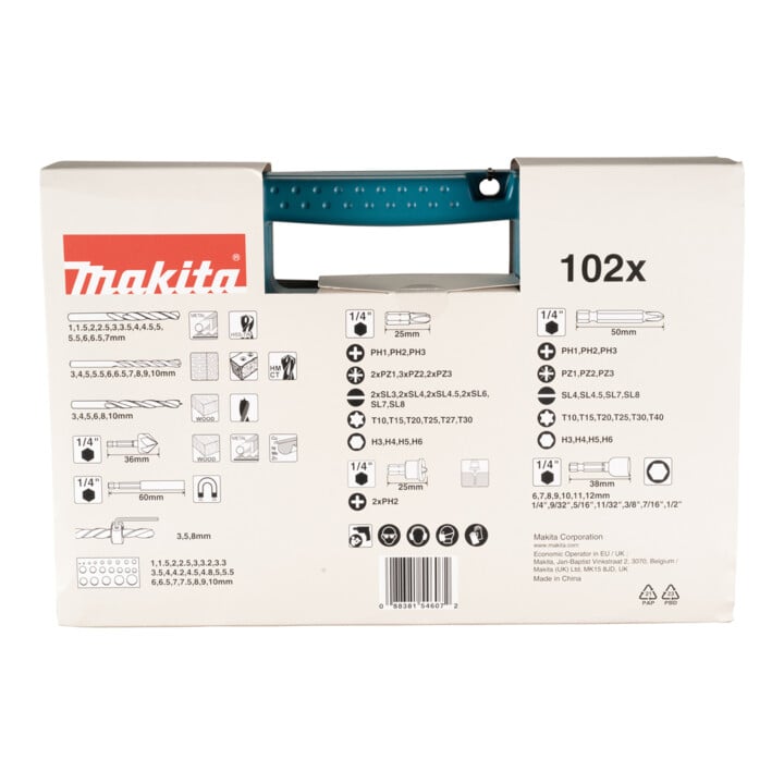 Makita Bohrer-Bit-Set 102-teilig
