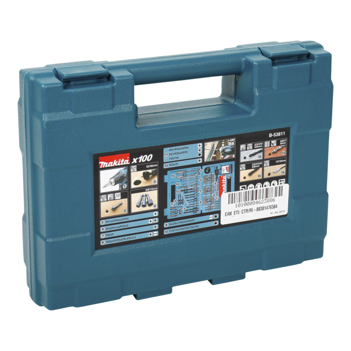 Makita boor & schroevendraaier bitset B-53811