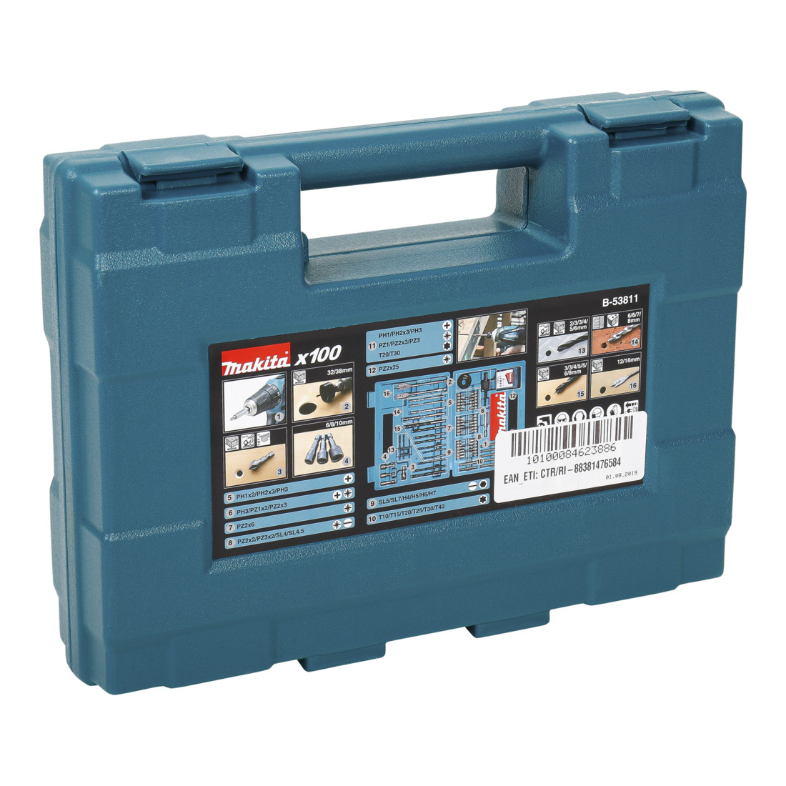 Makita boor & schroevendraaier bitset B-53811