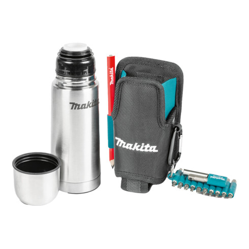 Makita Bouteille isotherme avec sacoche ceinture 200 × 90 × 85 mm, 0,33 l, 0,40 kg