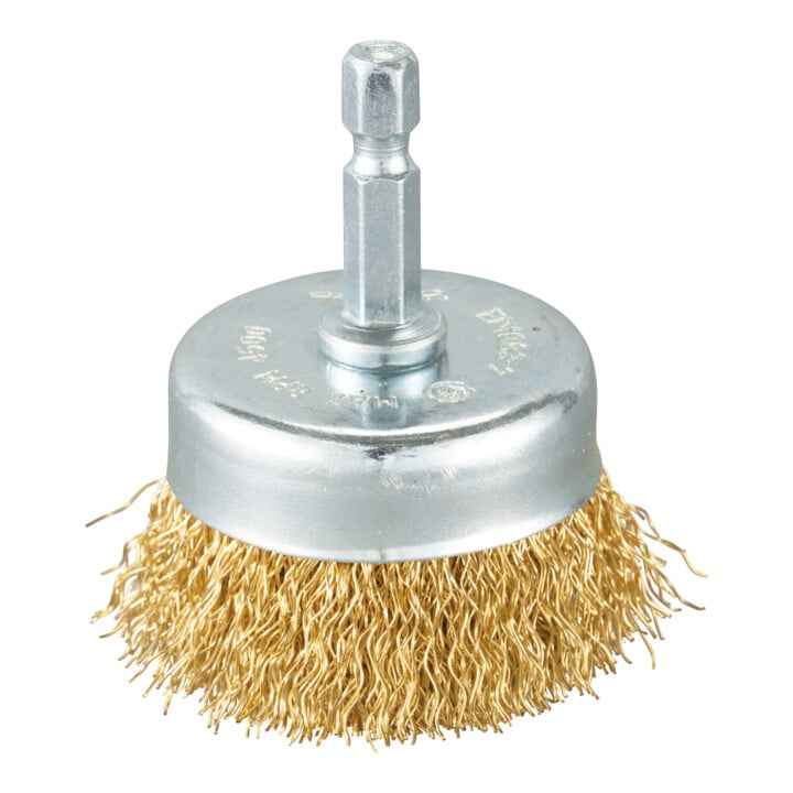 Makita Brosse à tête ondulée D-73617 Ø 50 mm, zinguée, hexagone 1/4"