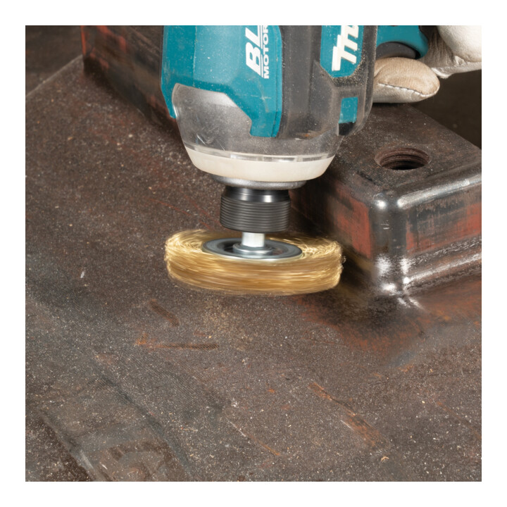 Makita Brosse circulaire D-73667 Ø 50 mm, ondulée, zinguée, hexagone 1/4"