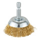 Brosse boisseau Makita ondulée, galvanisée, hexagonale 1/4-5