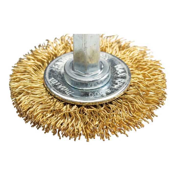 Makita Brosse-coupelle D-73651 Ø 38 mm, ondulée, zinguée, 1/4" hexagone