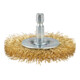 Makita Brosse ronde Ø 63 mm ondulée, zinguée, hexagone 1/4"